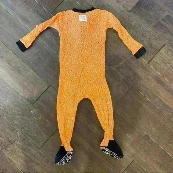 Burt’s Bees Baby Pajamas Halloween Ghost Fall 12M EUC - Picture 4 of 4